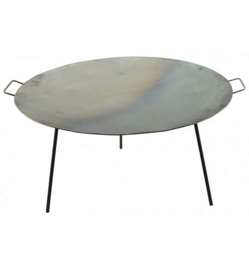 Disc pentru gratar, metalic, cu picioare, 39.5x30.5 cm, Perfect Home MART-53011