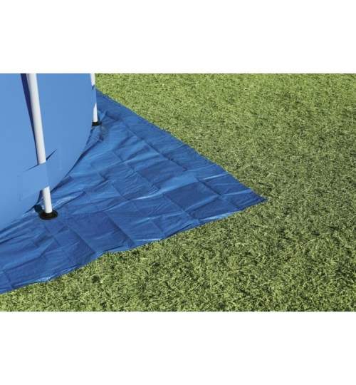 Covor de protectie pentru piscina, suport, PVC, albastru, 396x396 cm, Bestway MART-00003595-IS