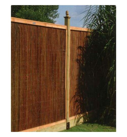 Gard gradina/paravan din rachita naturala, 5x2 m MART-2210870