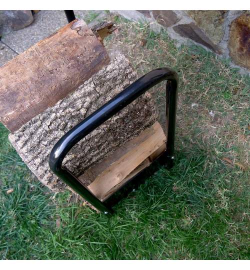 Carucior pentru lemne de semineu/soba, 38x45x110 cm, max. 40 kg MART-2211286