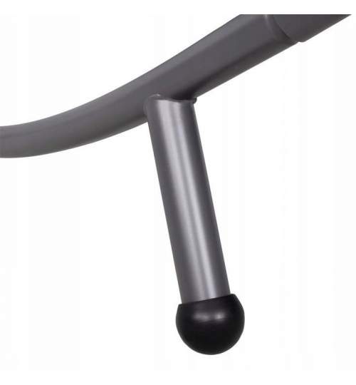 Sezlong pentru gradina, dublu, metalic, cu parasolar si 2 roti, negru, 175x200 cm, Springos MART-GF2000