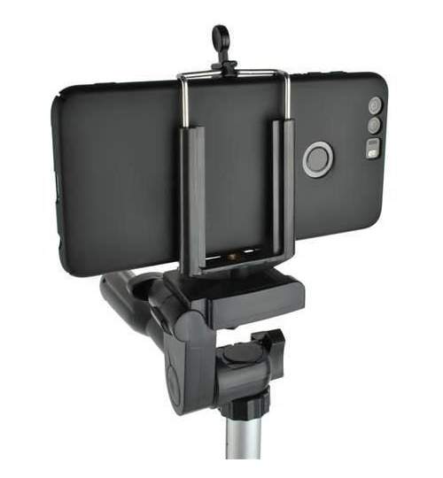 Trepied/suport smartphone, pentru selfie, cu telecomanda, bluetooth, 45-133 cm MART-00006067-IS