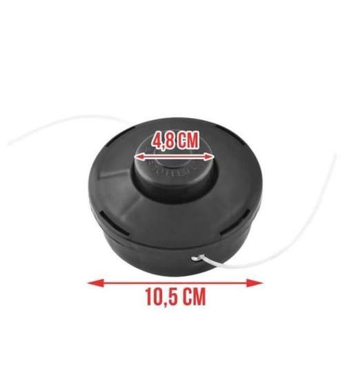 Cap rezerva pentru motocoasa/trimmer, fir nylon 2.4 mm, Isotrade MART-00001896-IS