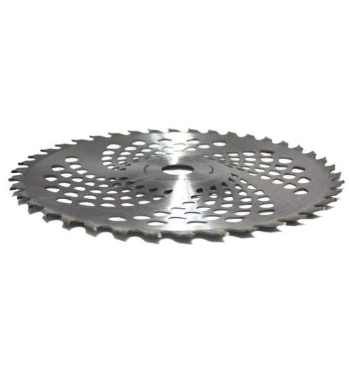 Disc circular vidia pentru motocoasa/trimmer, Micul Fermier, ondulat, 255x25.4 mm, 40 dinti MART-GF-1292