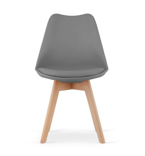 Set 4 scaune stil scandinav, Artool, Mark, PP, lemn, grafit, 49x43x82 cm MART-3318_1S