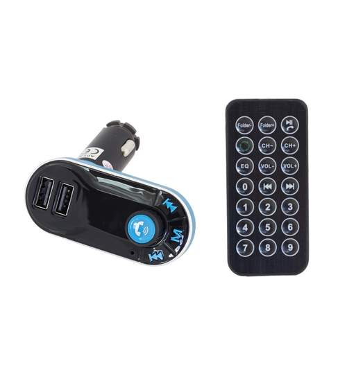 Modulator FM Auto MP3 cu Bluetooth, USB, Card SD, AUX, Display, Telecomanda