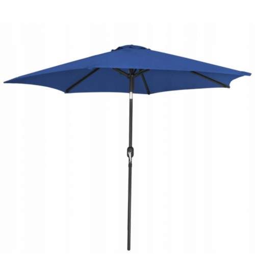 Umbrela gradina/terasa, cu inclinatie, husa, albastru, 300 cm MART-GAO9849