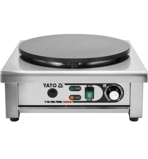 Plita pentru clatite, profesionala Yato Gastro, Inox, putere 3000 W, diametru 400 mm FMG-YG-04680