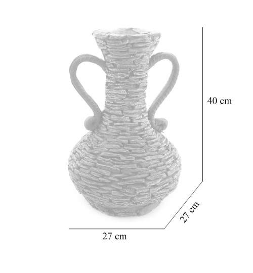 Decoratiune gradina, ceramica, ghiveci, 27x27x40 cm MART-8090845