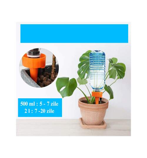 Dispozitiv de udare a plantelor, auto-irigare cu sticle pet, set 2 buc MART-256356