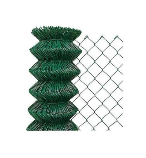 Gard de gradina Retic, pvc, verde, 60 mm, 2 mm, inaltime 1.25 m MART-431068