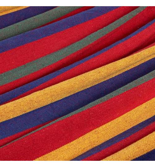 Hamac textil, dungi, multicolor, max 150 kg, 200x100 cm, Springos MART-HM054