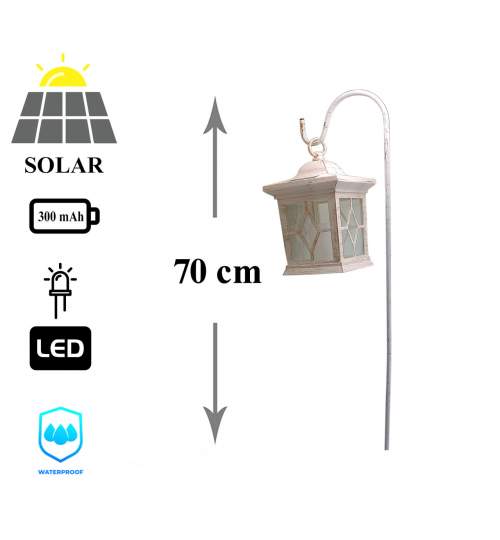 Lampa solara pentru gradina, felinar, 70 cm, Subra MART-2171466
