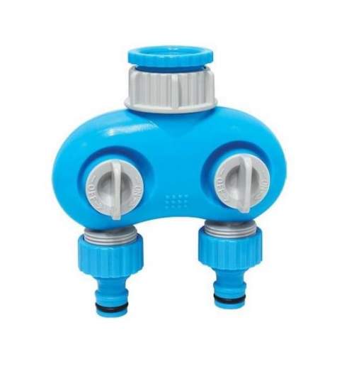 Adaptor robinet filet interior, 2 directii, ABS, albastru, 1, 3/4