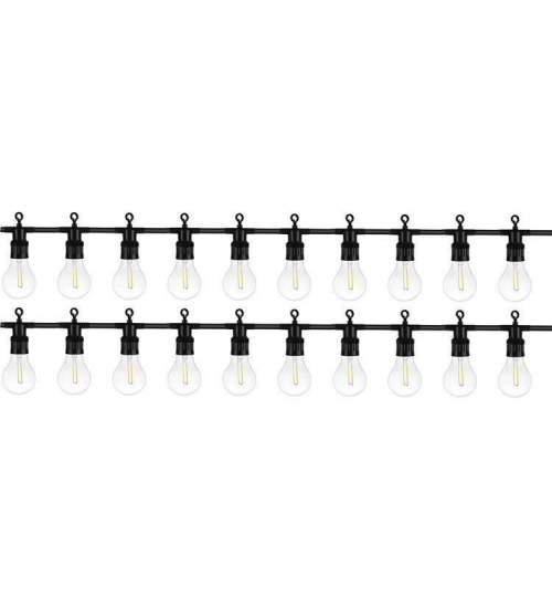 Ghirlanda tip sirag de becuri, 20 LED, 220-240V, IP44, 6 cm, 10 m MART-00015614-IS