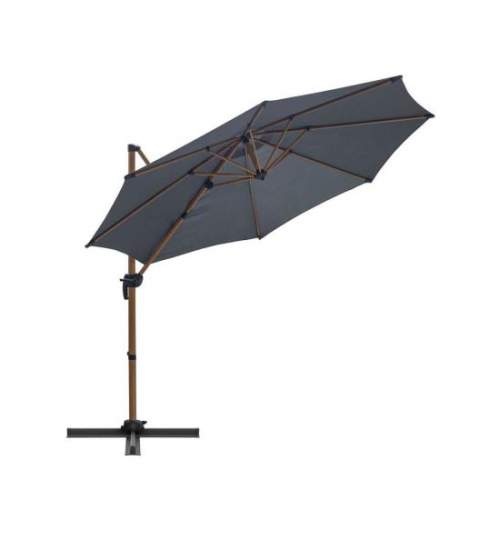 Umbrela gradina/terasa, cu articulatie, antracit, 300 cm, Roma MART-278816
