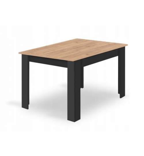 Masa pentru sufragerie/living, Artool, lemn, negru si craft, 120x80x75 cm MART-15408_1