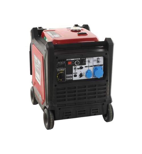 Generator pe benzina tip inverter Geotech PTGA 9000, 7.5 kW, 4 timpi, Monofazat, Pornire electrica, 70 dB FMG-K601352