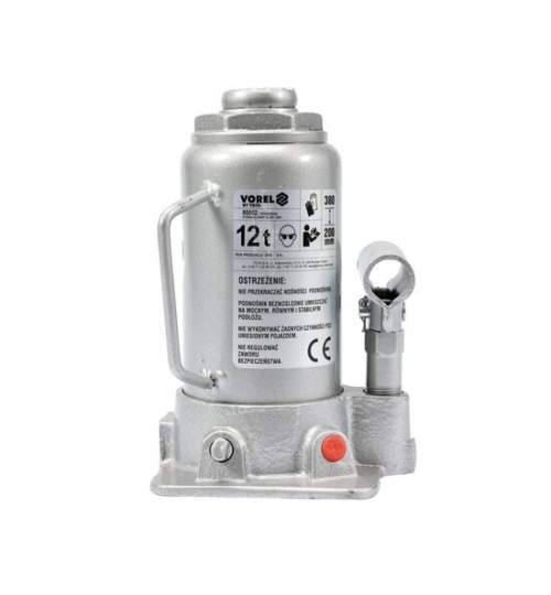 Cric hidraulic tip butelie, capacitate 12 T, ridicare 200-380 mm FMG-80062