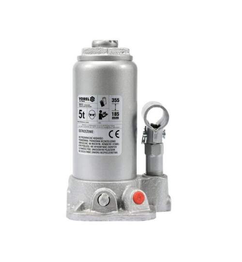 Cric hidraulic tip butelie, capacitate 5 T, ridicare 185-355 mm FMG-80032