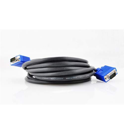 Cablu Video Full HD VGA D-Sub 15 Pini, Lungime 5m