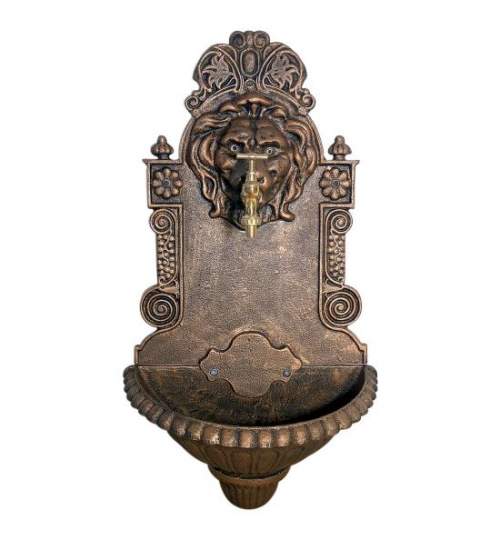 Chiuveta de gradina, fonta, bronz antic, 41x21x76.5 cm, Strend Pro MART-219796