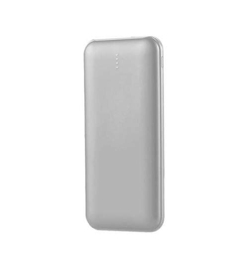 Powerbank super-slim, culoare argintie, 10000mAh, 2x USB, USB-C FMG-ELP-SKU-23035