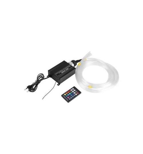 Kit complet fibra optica plafon instelat 760 fire 75mm RGB 12v IOS si Android ® ALM MALE-9784