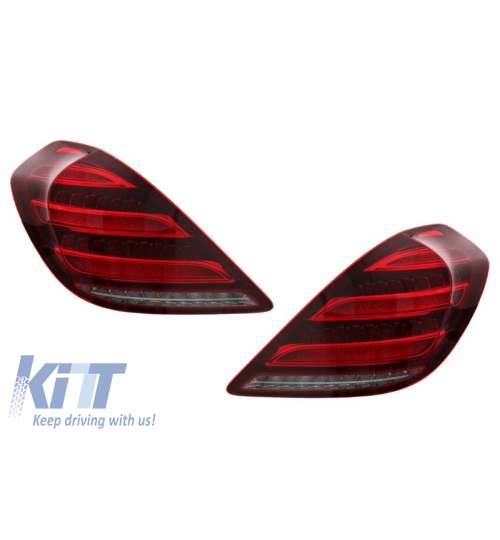 Stopuri Full LED MERCEDES S-Class W222 (2013-2017) Semnalizare Dinamica Facelift Design KTX2-TLMBW222F