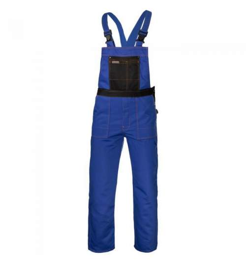 Pantaloni de lucru cu pieptar, salopeta, albastru, model Grandmaster, 182 cm, marimea XL MART-730874