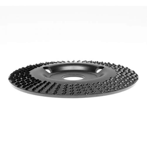 Disc circular slefuit, modelat, raspel, pentru lemn, plastic, cauciuc, beton celular, gradatie II, 125x22.2 mm, Dedra MART-F692005