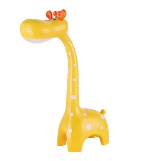 Lampa de birou, Jumi, model girafa, lumina LED reglabila, galben, 10x25x40 cm MART-E-252998