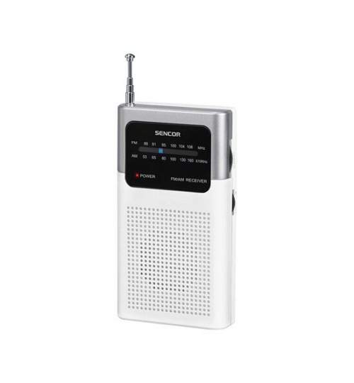 Mini radio portabil AM/FM, Antena telescopica, 2xAAA, Alb FMG-LCH-S-SRD1100W