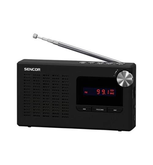 Radio portabil FM, antena telescopica, 1.2W, USB, Intrare audio Jack 3.5 mm, suprafata cauciucata FMG-LCH-S-SRD2215