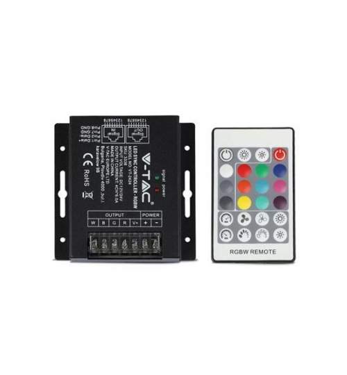 Controller banda LED, dimmabil, telecomanda, 12/24 V, 288/576 W, RGB si Alb FMG-ELP-SKU-3338