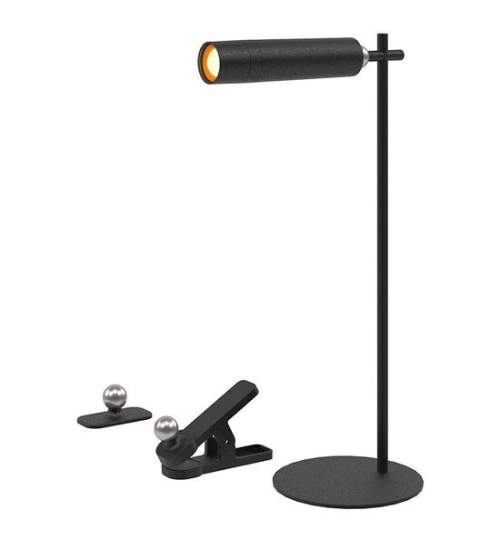 Lamp de birou cu acumulator si suport magnetic, Negru, Metal, 4000K, 300 lm, 130 x 350 mm FMG-ELP-SKU-23042