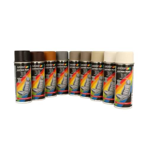 Spray vopsea pentru piele alb ,gri ,negru, maro ,bej ,maro-camel ,bej-gri 200ml MALE-11174