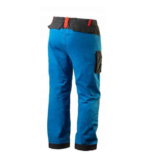 Pantaloni de lucru HD+, albastru/negru, marime L, Neo MART-81-225-L