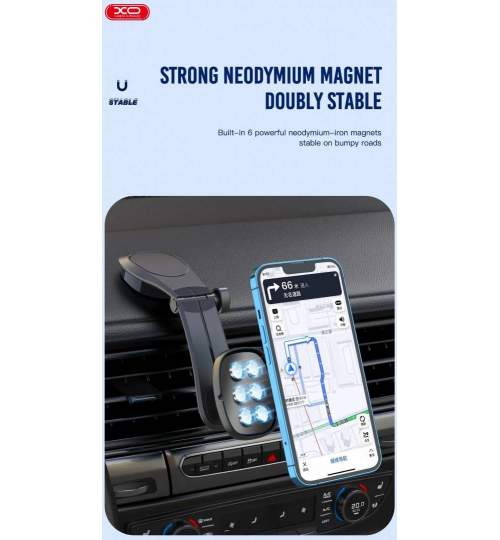 Suport telefon magnetic premium reglabil orizontal si vertical MALE-12193