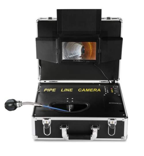 Camera inspectie endoscop Vevor Profesional, Monitor 7 inch, 480p, Lungime 30 m, IP68, pentru canalizari FMG-LXKXSGDNKJ730RHL1V2