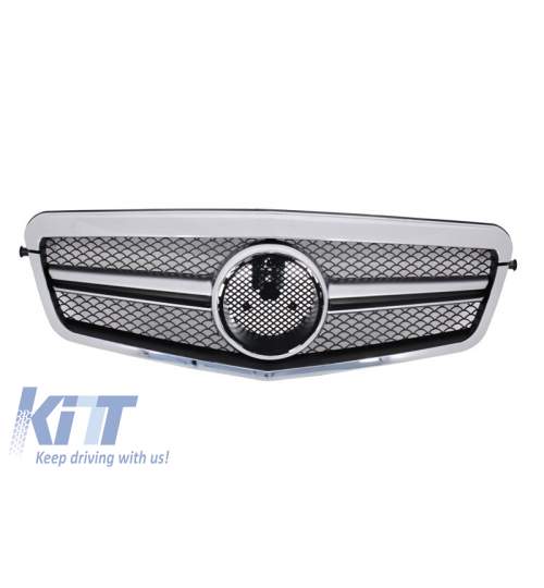 Grila Centrala MERCEDES E Class W212 S212 (2009-2013) Facelift Look KTX2-FGMBW212AMGFC