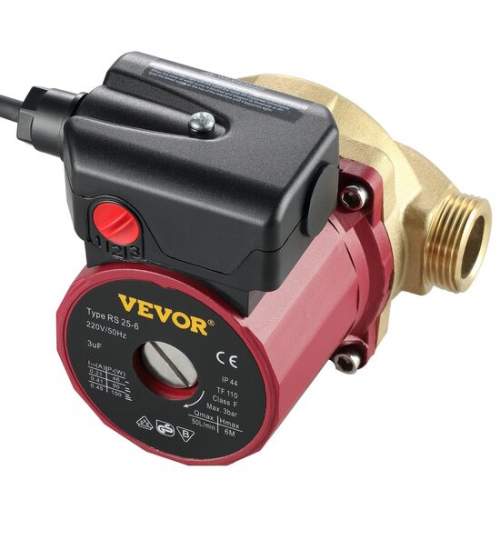 Pompa recirculare apa calda Vevor Fonta, 50 l/min, 90 W, 3 viteze, IP42 FMG-ZYBLPS20-12-10001V2