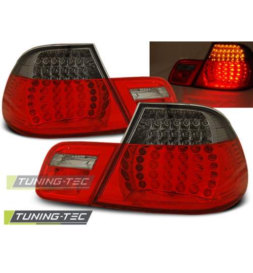 Stopuri LED compatibile cu BMW Seria 3 E46 04.99-03.03 Cabrio Rosu Fumuriu KTX3-LDBM50