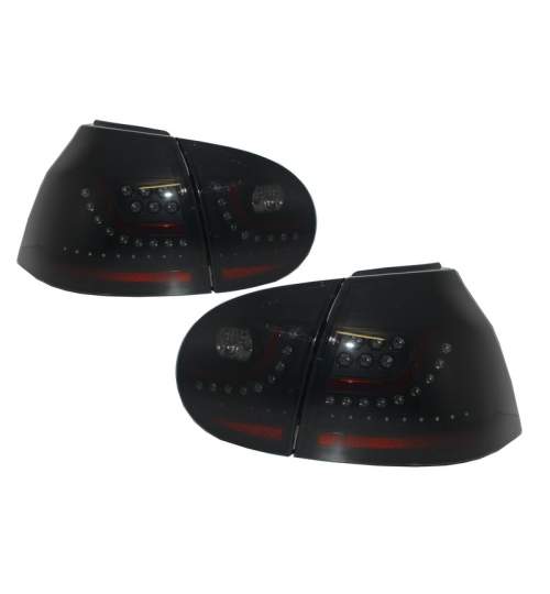 Stopuri LED compatibile cu VW Golf V 5 Fumuriu Negru Extrem Design Urban Style KTX3-TLVWG5S