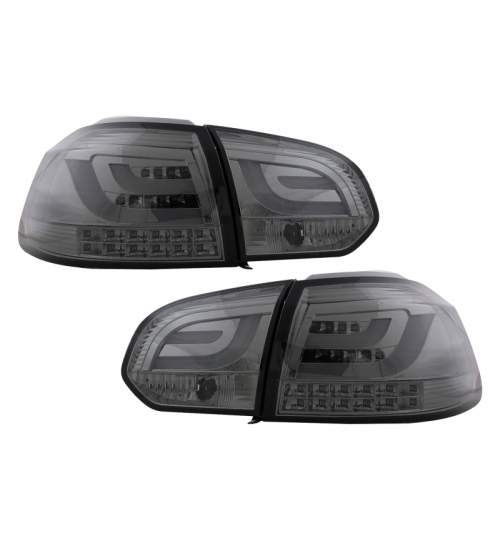 Stopuri LED compatibil cu VW Golf 6 VI (2008-2013) Tube Light Bar Fumuriu KTX3-TLVWG6S