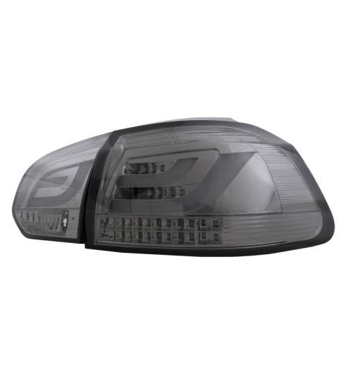 Stopuri LED compatibil cu VW Golf 6 VI (2008-2013) Tube Light Bar Fumuriu KTX3-TLVWG6S
