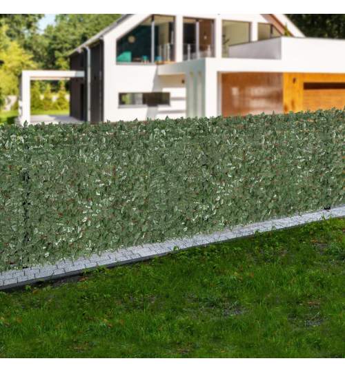 Gard iedera artificiala pentru intimitate, Vevor 1830 x 2440 mm, Verde, rezistent UV, cu panza in spate FMG-WLSRZ96X721PCMGWTV0