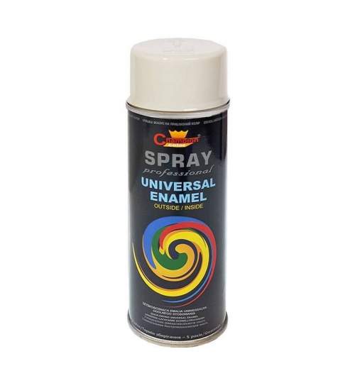 Spray vopsea alb lucios profesional 400ml RAL 9010 MALE-19488
