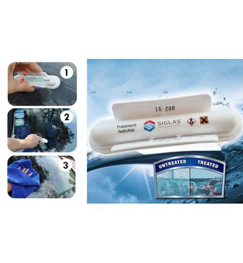 Tratament Parbriz Sticla Hidrofob Anti Ploaie Siglas Tip Aquapel Profesional AQP SIG