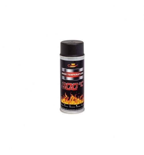 Spray negru  vopsea rezistent termic profesional universal +800°C 400ml MALE-20843